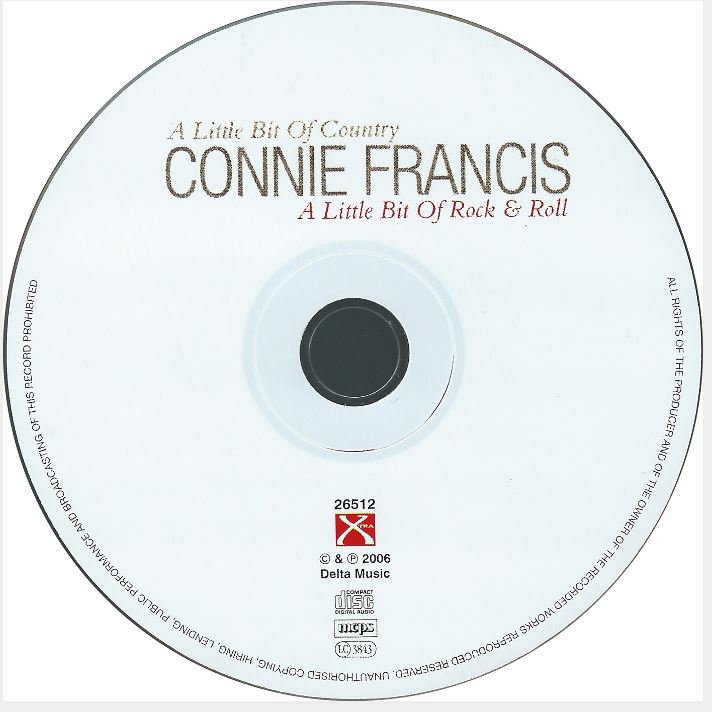 Connie Francis  A Little Bit Of Country; A Little Bit Of Rock & Roll : CD